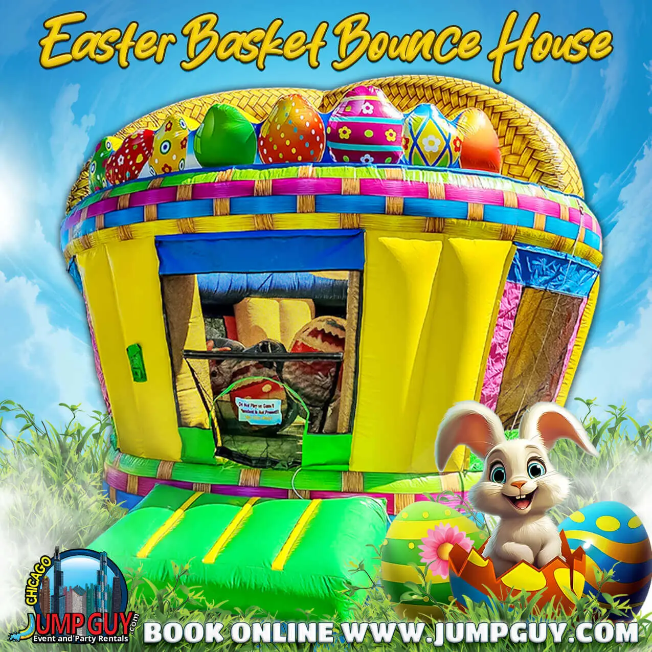 bounce house rentals in Elmhurst IL with themed inflatables and party equipment for kids birthday parties and events