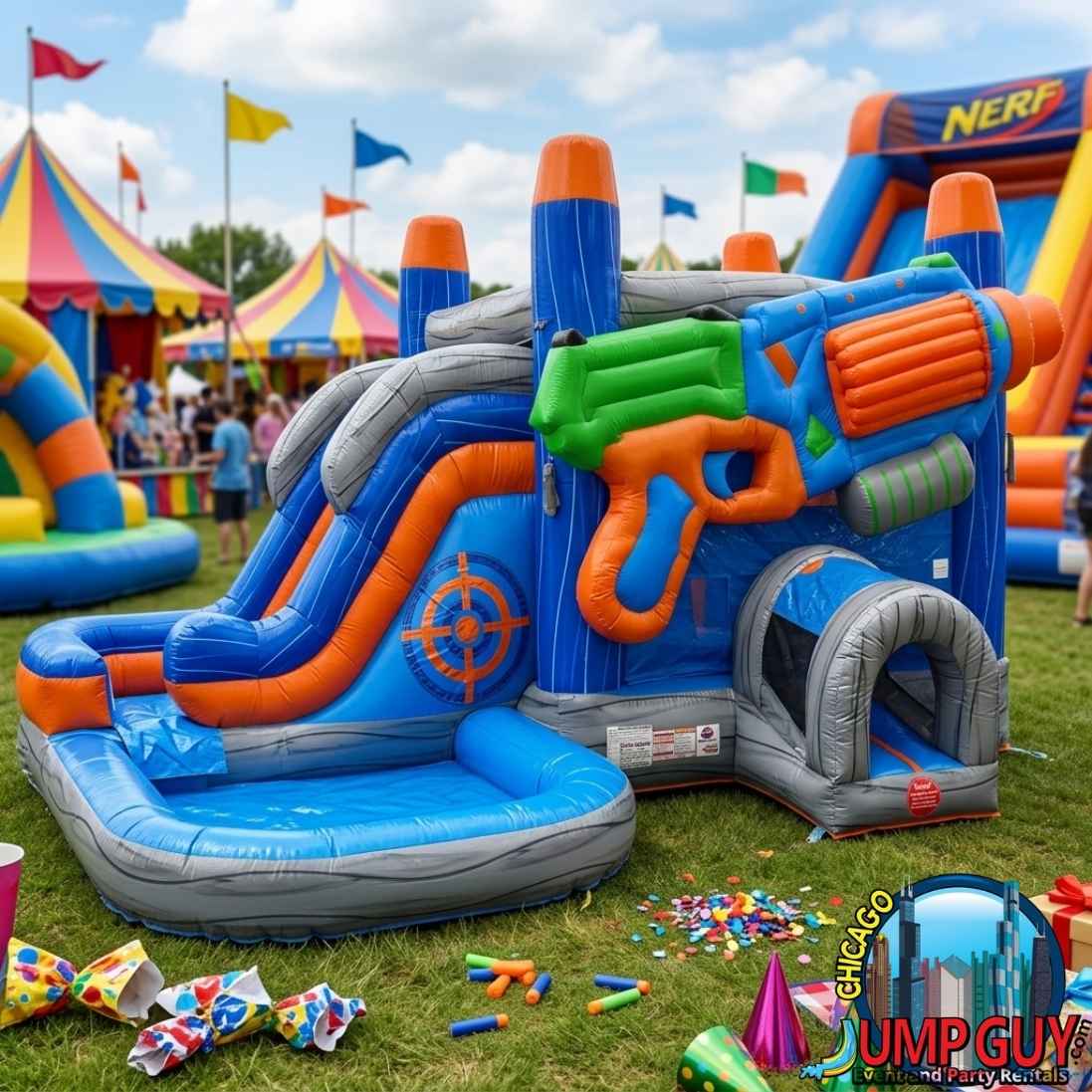 Hyper Blast Bounce Slide Combo rental in Burr Ridge, IL (60527) by Jump Guy Party Rentals Hyper Blast Bounce Slide Combo rental in Burr Ridge, IL (60527) by Jump Guy Party Rentals