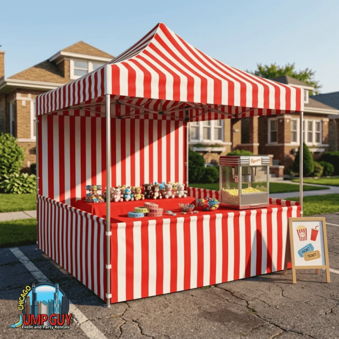 Carnival Tent Booth rental in Burr Ridge, IL (60527) by Jump Guy Party Rentals