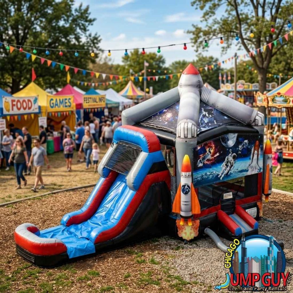 Space Bounce House Combo rental in Burr Ridge, IL (60527) by Jump Guy Party Rentals