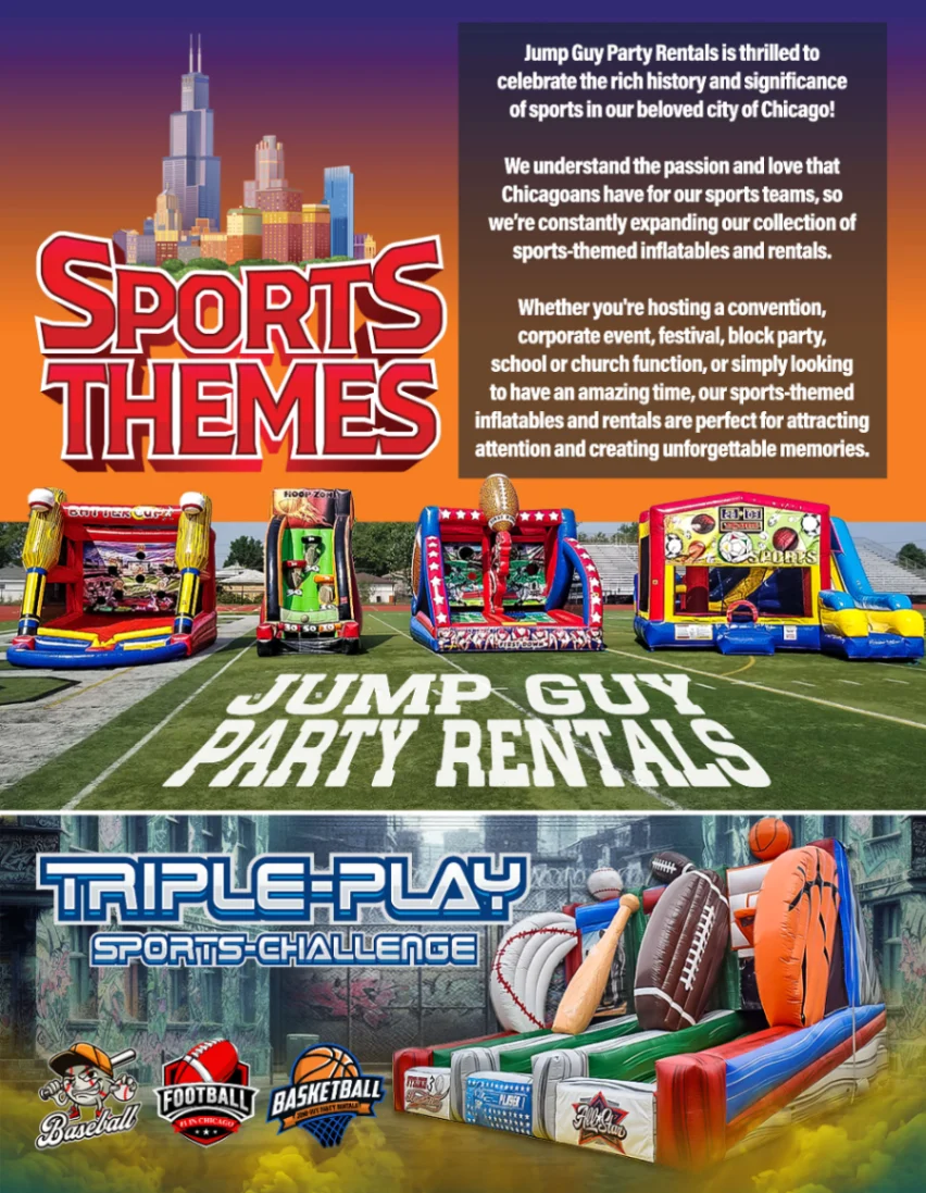 Sports Themes rental in Burr Ridge, IL (60527) by Jump Guy Party Rentals