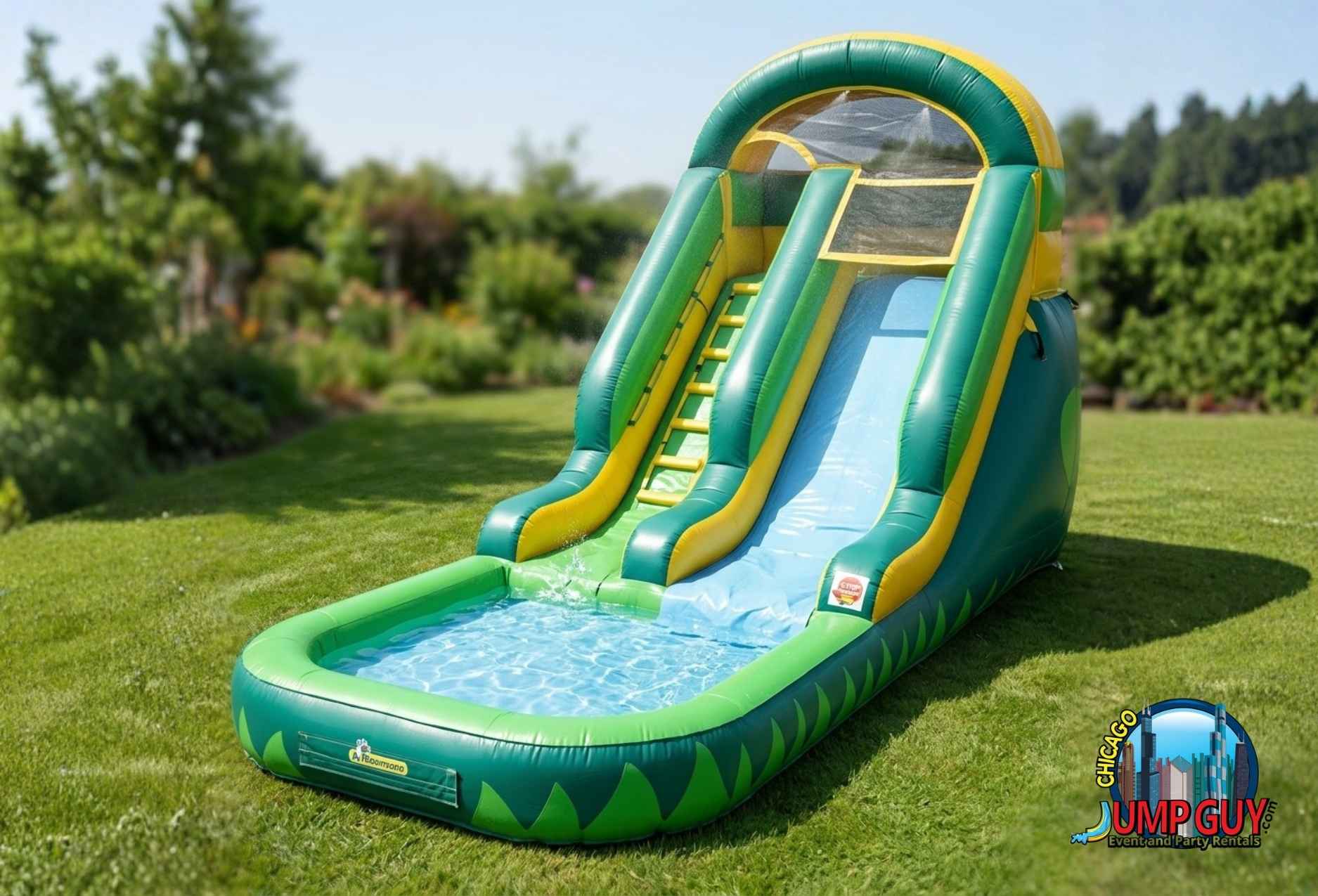 Water Slide Backyard rental in Burr Ridge, IL (60527) by Jump Guy Party Rentals